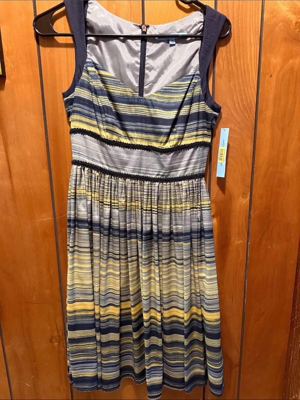 Antonio Melani Lisbeth striped knee-length dress size 0